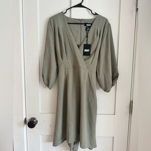 DKNY Sage Green Shift Dress